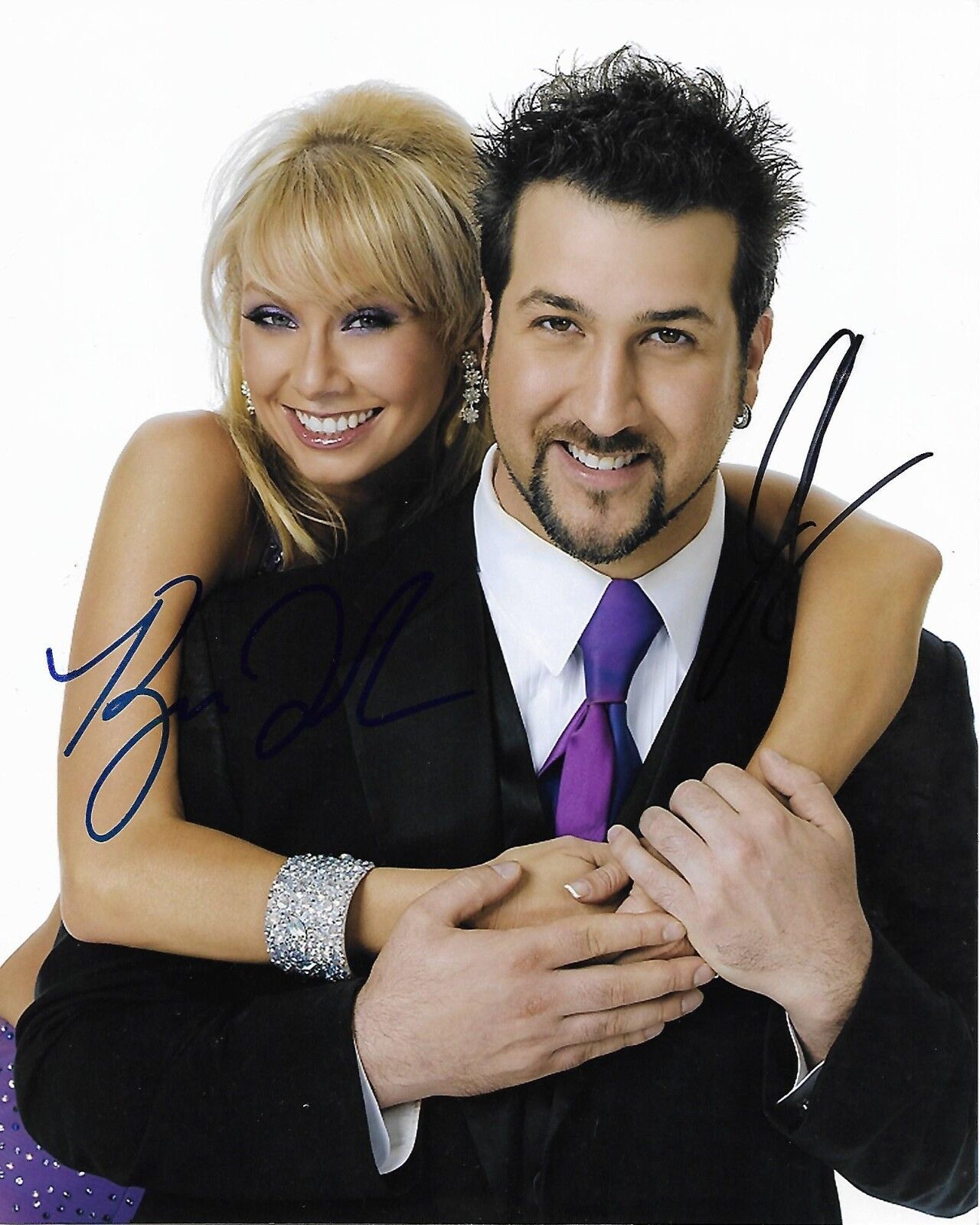 DANCING WITH THE STARS AUTOGRAPHED Photo Poster painting SIGNED 8X10 #4 JOEY FATONE KYM JOHNSON