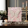 DIY Pearl Painting Butterfly for Home Decor with Frame(30x30cm)