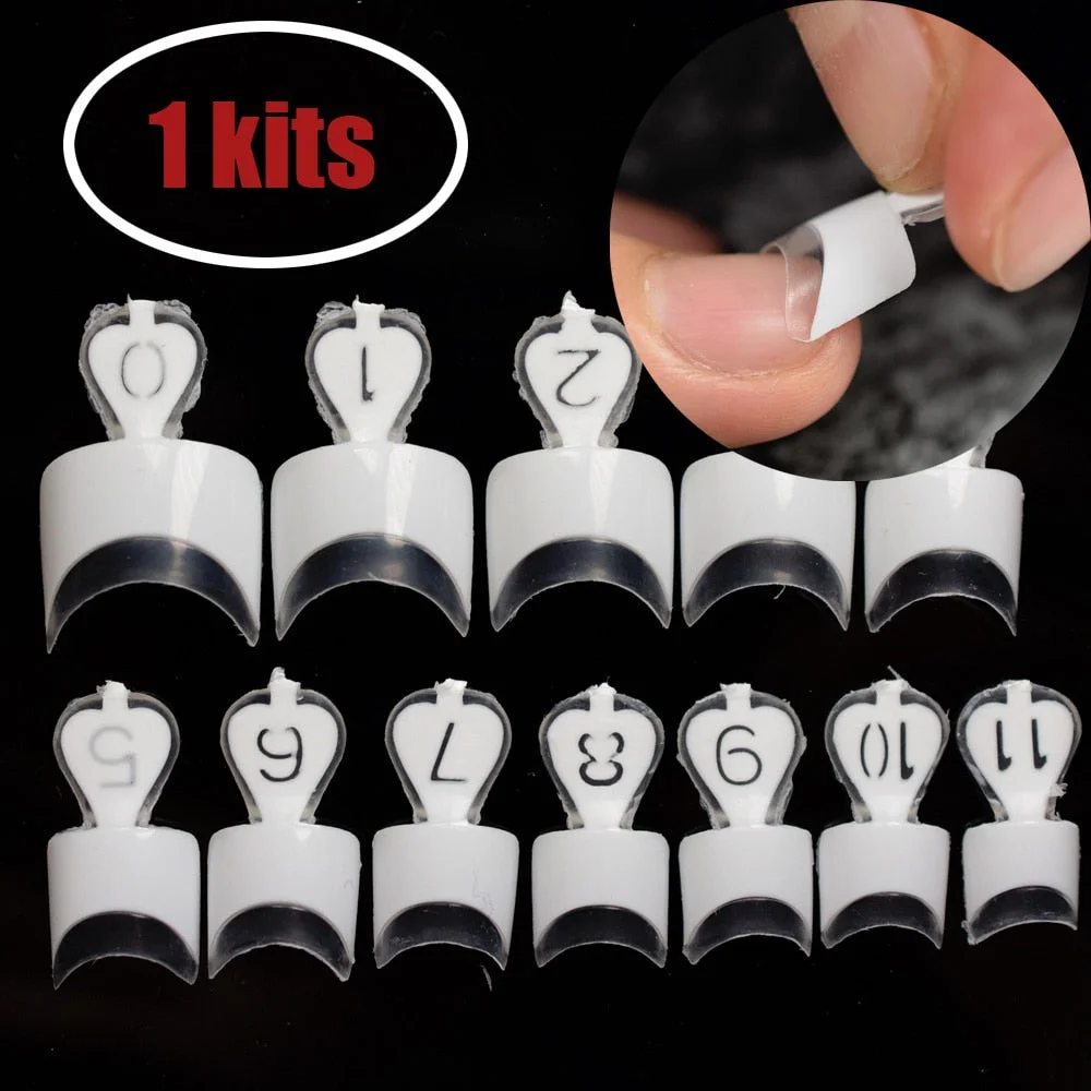 24pcs/kit White French Manicure Half Nail Tips Transparent Square French Nails DIY Nail extension Tip-Nail Inspo