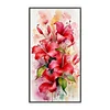 Red Lily Flower-14CT Stamped Cross Stitch 25*45cm/9.84*17.72in