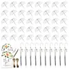 52 Inch Large Clear Bubble Umbrella Bulk with Classic Hook Handle Decorative Clear Wedding Dome Umbrella with Thank You Tags and Rope Guest Souvenirs for Wedding Party Bridal Favors