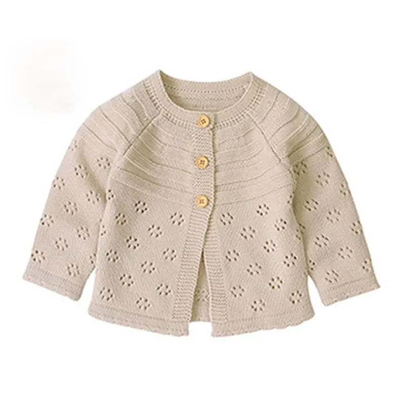 New 2020 Spring Autumn Baby Boys Girls Pure Color Knit Jacket + Hat Infant Kids Boy Girl Long Sleeve Cardigan Coat Clothing