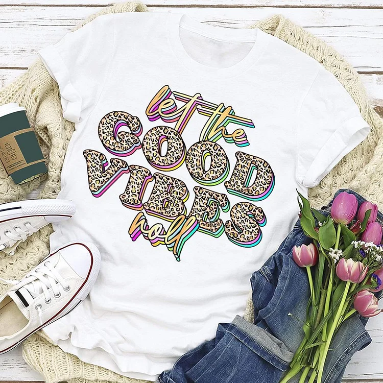 Good Vibes Only Positivity T-shirt Tee --Annaletters