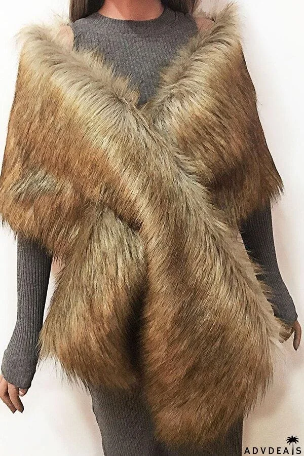 Eco-friendly Fur Soft Shawl