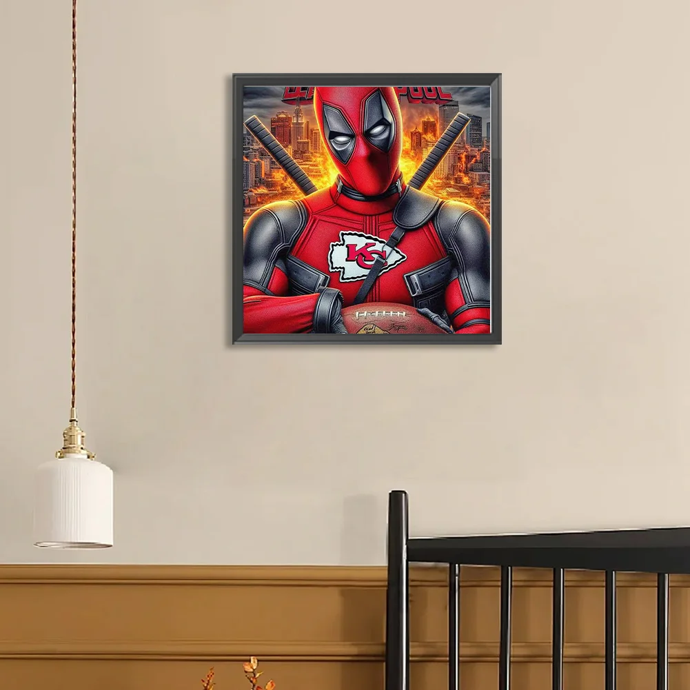 Diamond Painting - Full Round Drill - Kansas City Chiefs(Canvas|40*40cm)