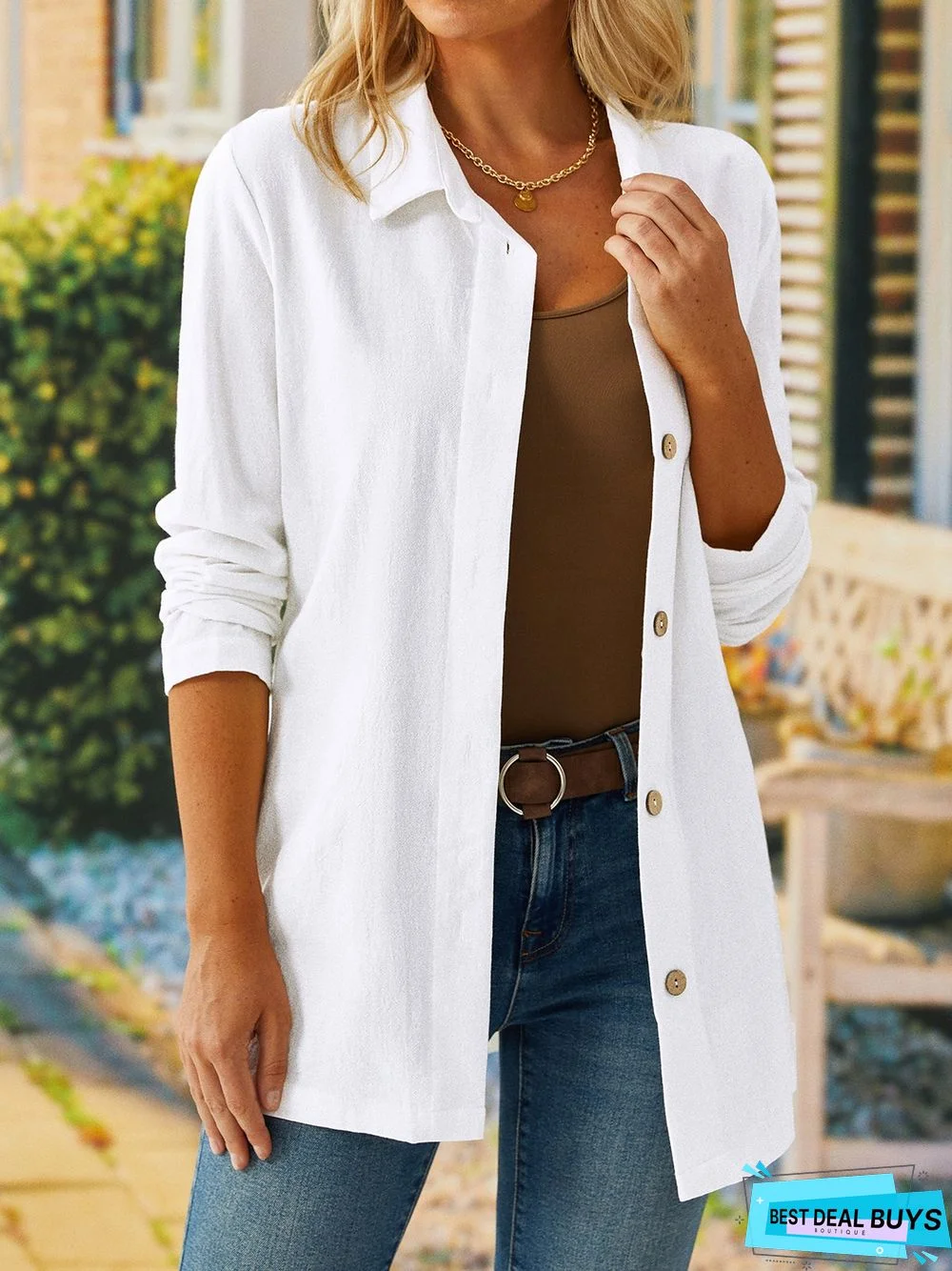 Casual Long Sleeve Shirt Coat