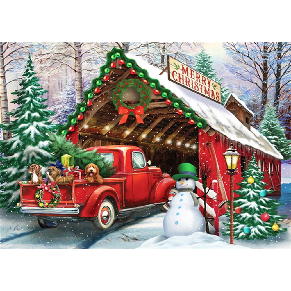 

Christmas Village - Round Drill Diamond Painting - 40*30CM, 501 Original
