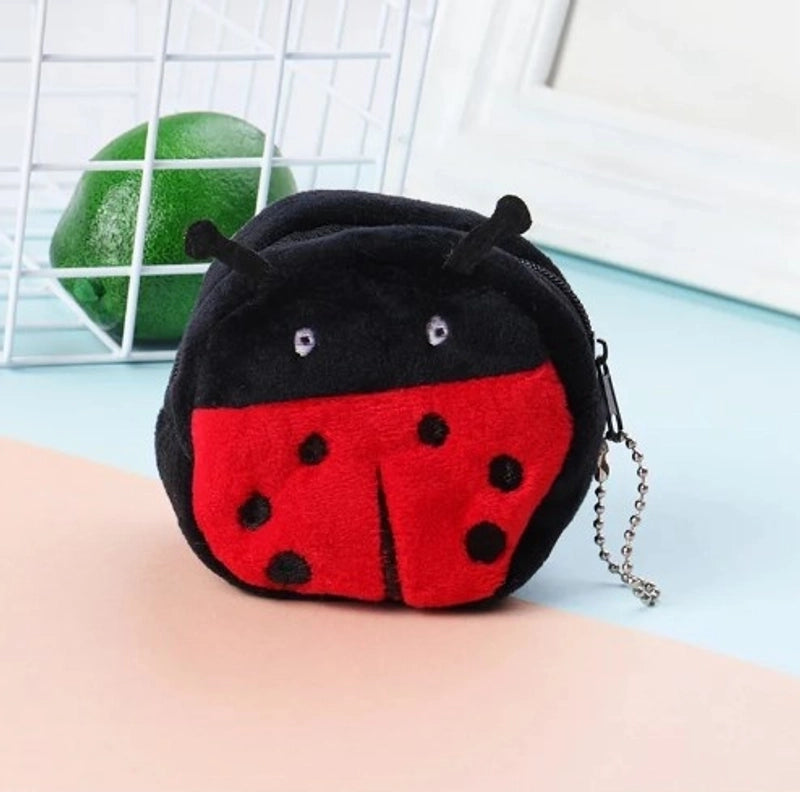 Cute Small Three-dimensional Cartoon Zipper Plush Change Purse