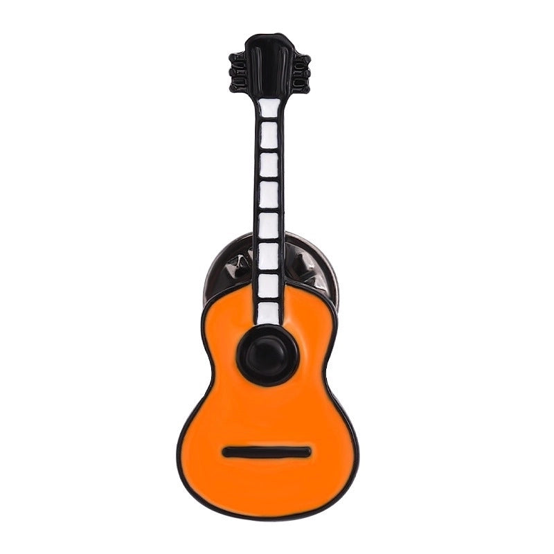 Cute Pin Guitar Cello Letter Alloy Stoving Varnish Unisex Brooches