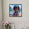 Diamond Painting -5D Full Round Drill Black Girl