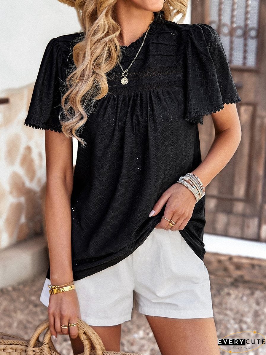 Spring Waffle Knit T-Shirt