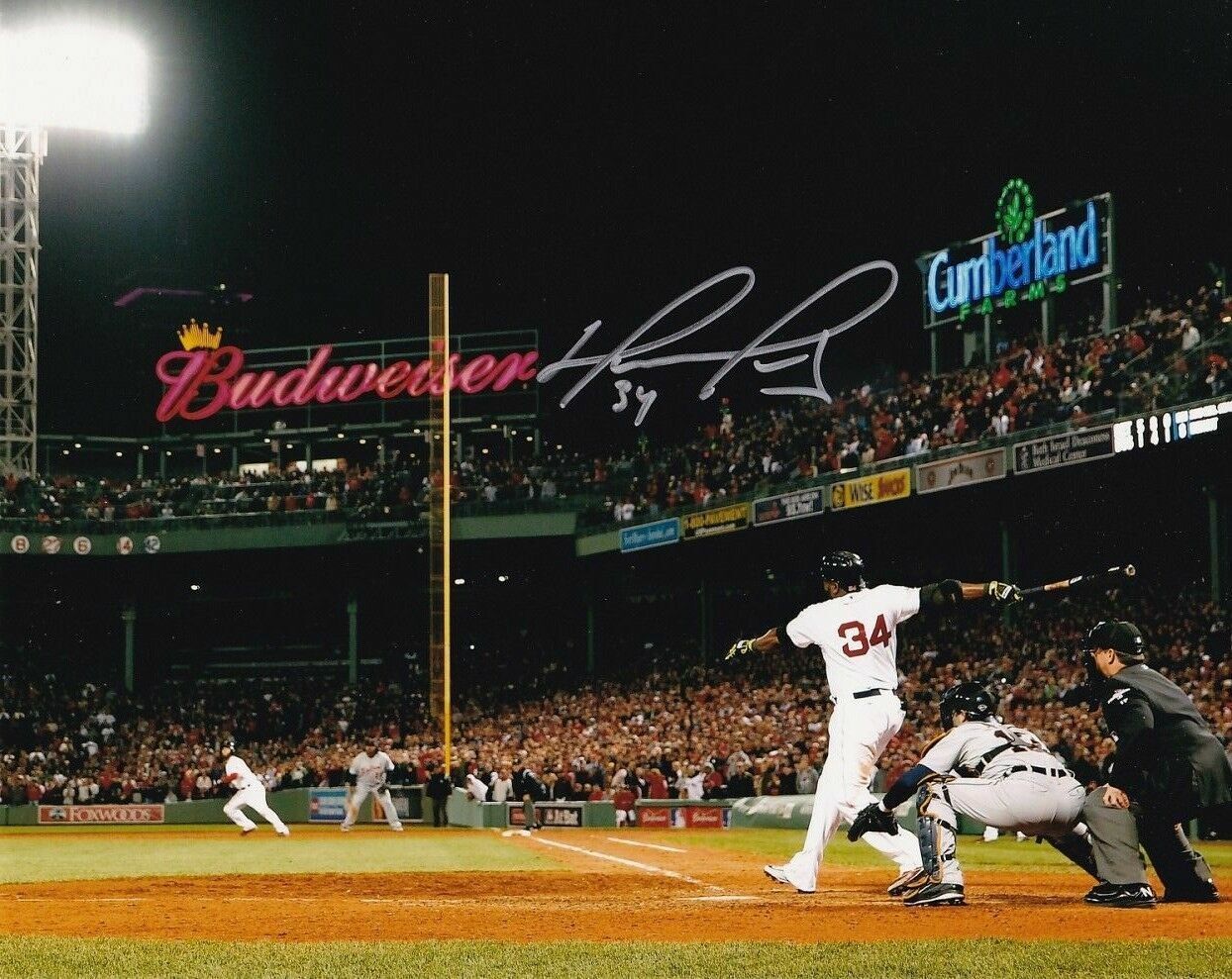 David Ortiz Autograph Signed 8x10 Photo Poster painting ( Red Sox ) REPRINT