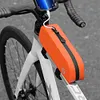 Bike Top Tube Bag Reflective Bike Front Frame Bag Cycling Pouch for Night Riding