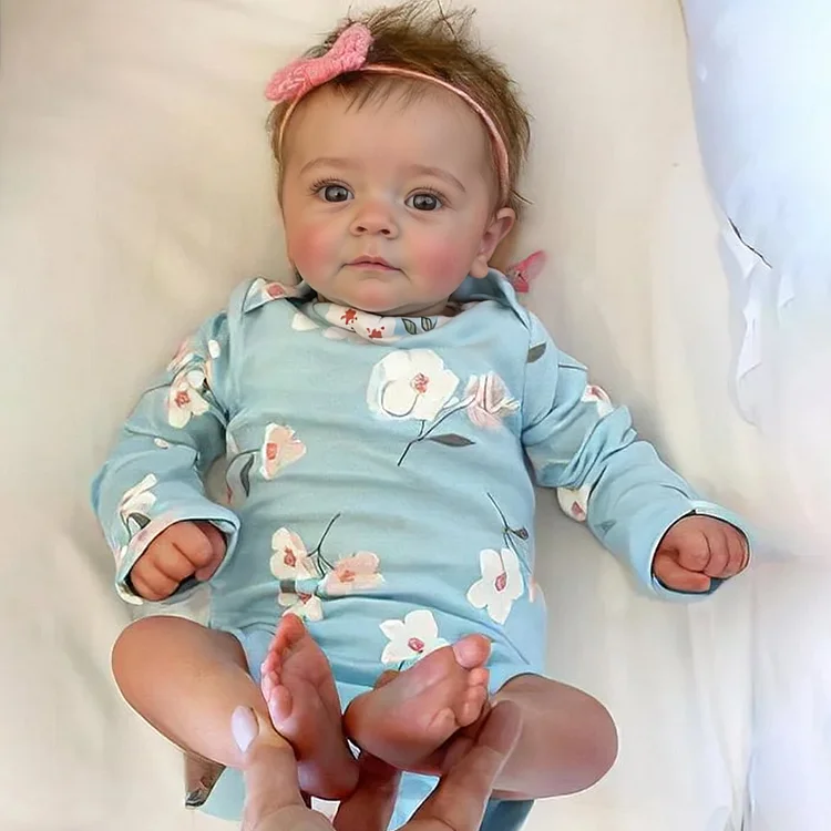 [3-7 Days Delivery]18" Real Lifelike Newborn Reborn Doll Girl Named Sum With Blue Eyes Just Like A Real Baby By Dollreborns®