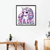 Diamond Painting -DIY Full Square Drill Black White Unicorn(35x35cm)
