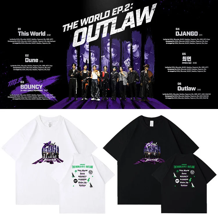 ATEEZ WORLD TOUR THE FELLOWSHIP: BREAK THE WALL Poster T-shirt