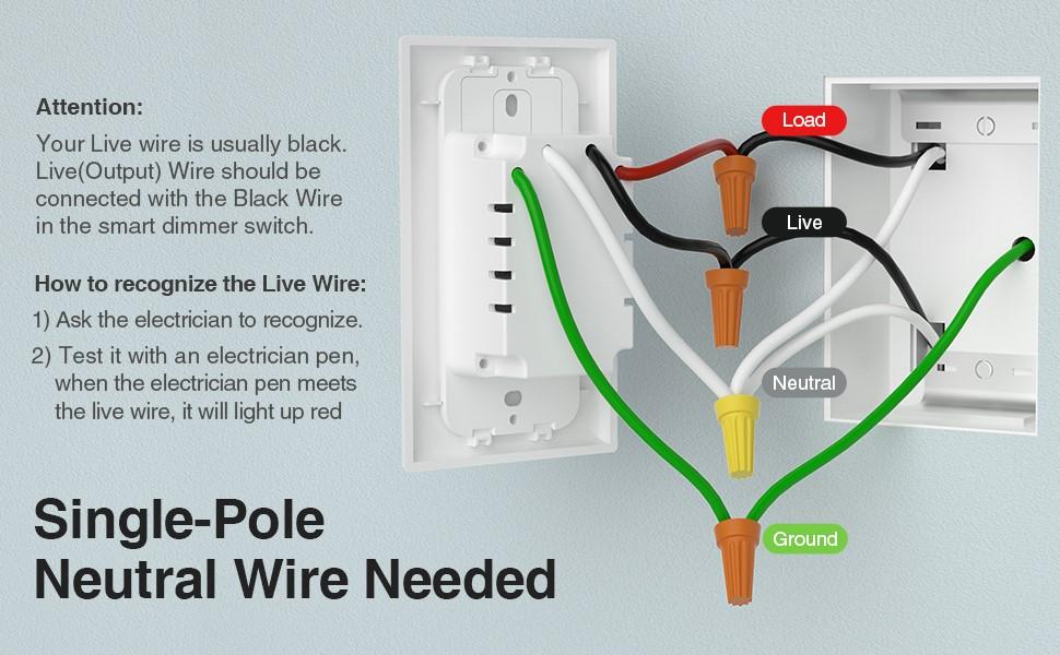How to connect the dimmer switch to your wires