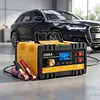 12V/24V Car Battery Charger with Cable Clamps & LCD Display Automatic Chargers and Maintainer for Car Motorcycle Lawn Mower