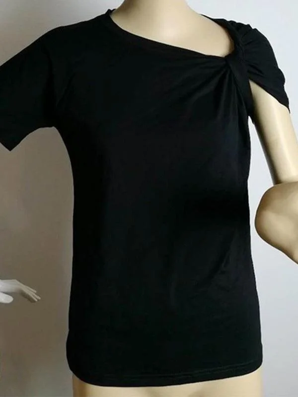 Asymmetric Solid T-Shirt