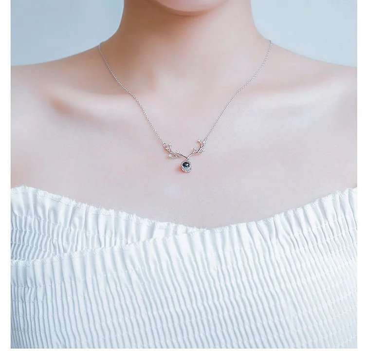 100 Languages Projection Necklaces - Antlers