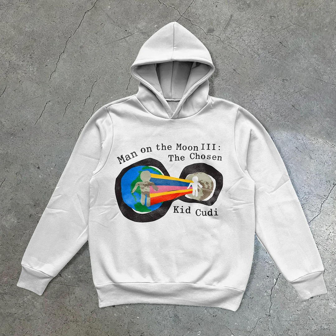 Vintage Print Trendy Street Hoodie