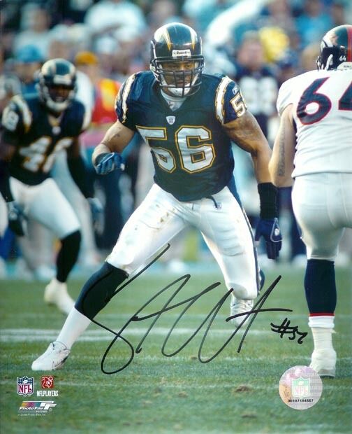 *SHAWNE MERRIMAN*SIGNED*AUTOGRAPHED*Photo Poster painting*SAN DIEGO*CHARGERS*NFL*FOOTBALL*COA*