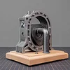 Rotating Engine Model, Metal Engine Model Kit, DIY Assembled Electric Motor Model, Realistic Dynamic Engine Model, Up To 600 RPM, Suitable For DIY Enthusiasts