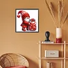 Diamond Painting-DIY Full Round Drill Heart Gnomes