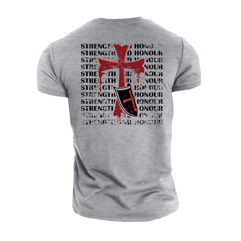 Cotton Honor Crusader Workout T-shirts tacday
