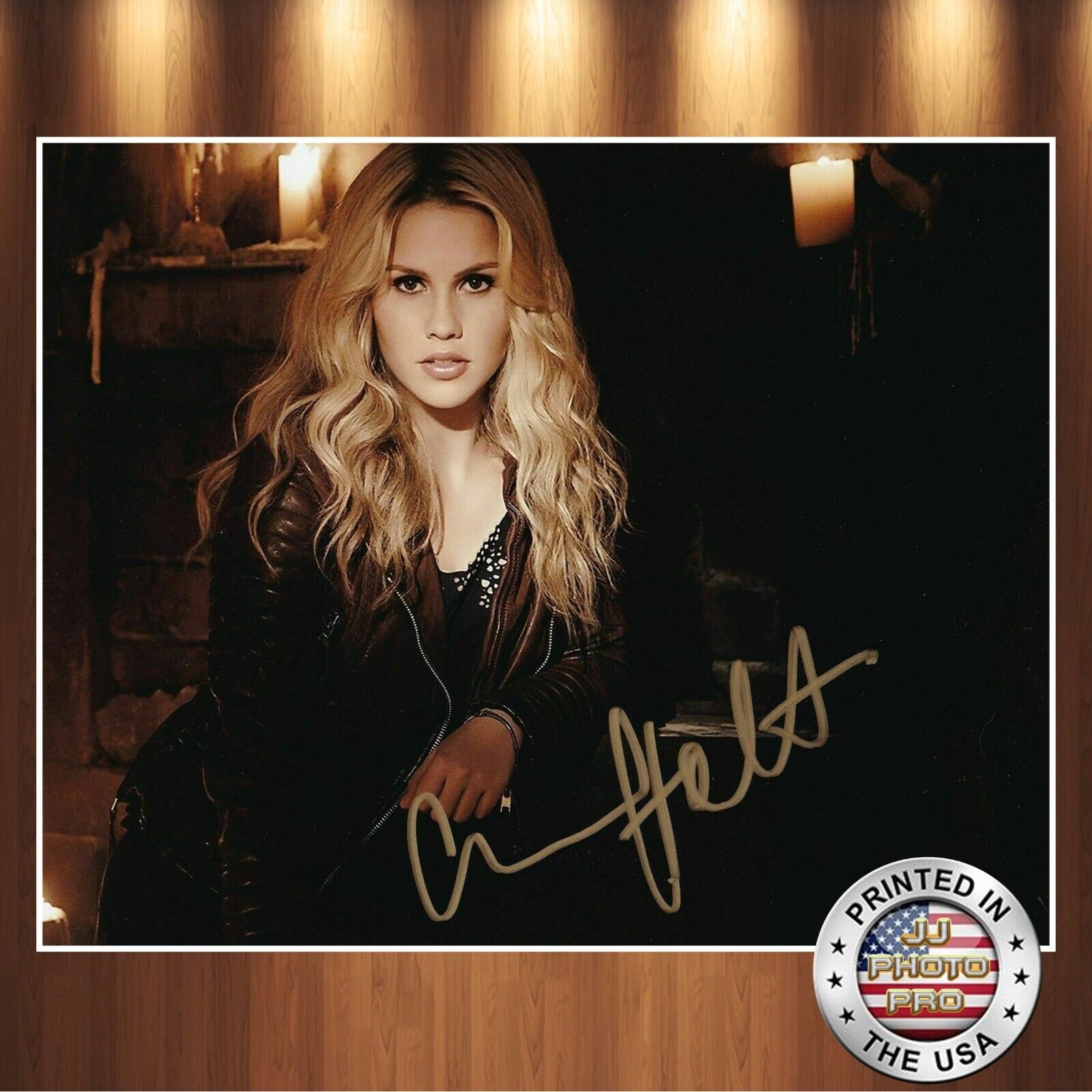 Claire Holt Autographed Signed 8x10 Photo Poster painting (Vampire Diaries) REPRINT