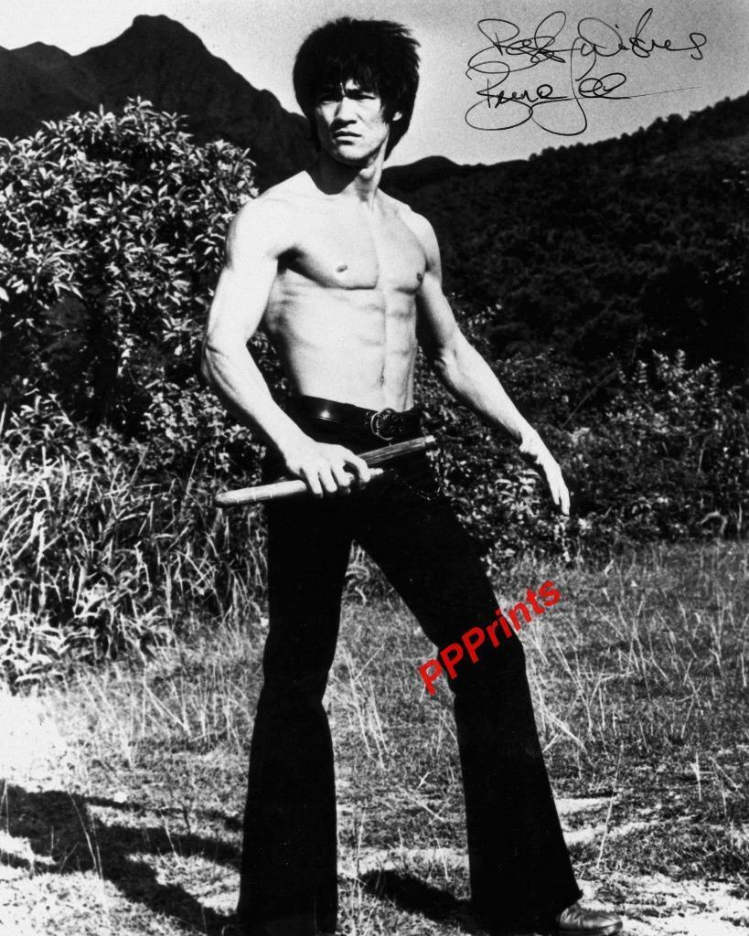 BRUCE LEE SIGNED AUTOGRAPHED 10X8 REPRODUCTION Photo Poster painting PRINT N2