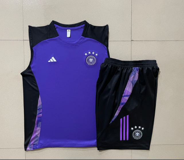 2024 Germany Training Kit Vest Purple Football T-Shirt Thai Quality