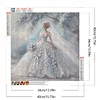 Diamond Painting-5D Full Round Drill Dress Girl(40*40 CM)