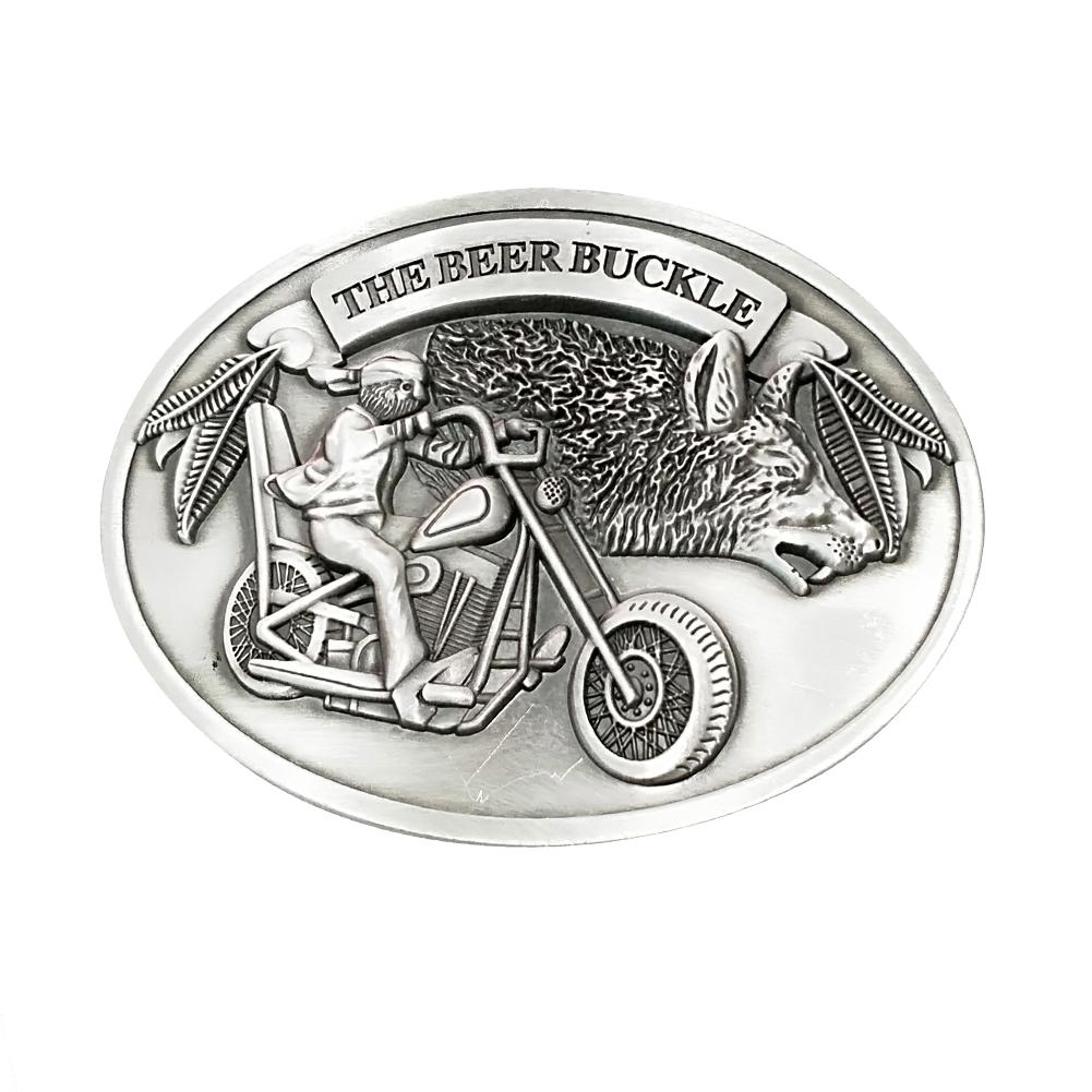 

Beer Head Belt Bottle Buckle Camping Can Holder (Ride Ancient Tin), Silver, 501 Original