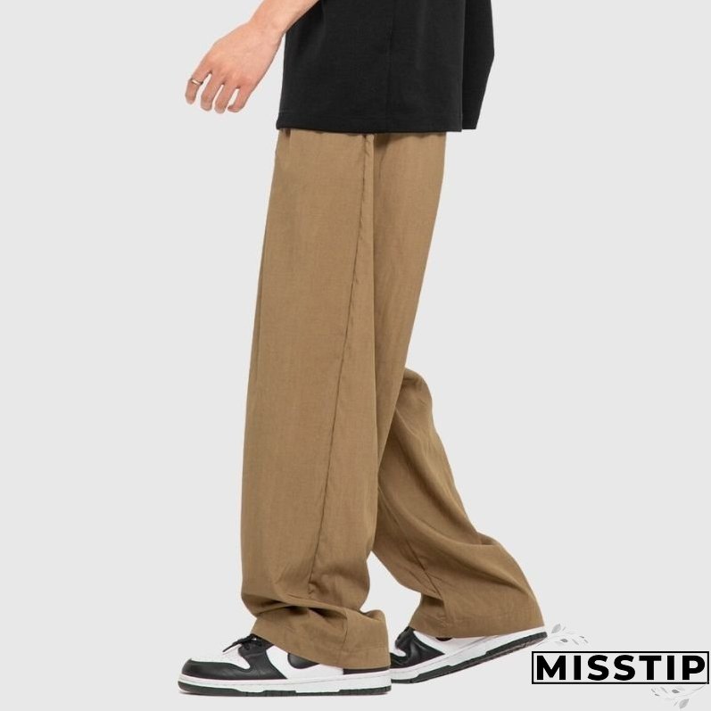 Simple Straight Leg Yamamoto Pants