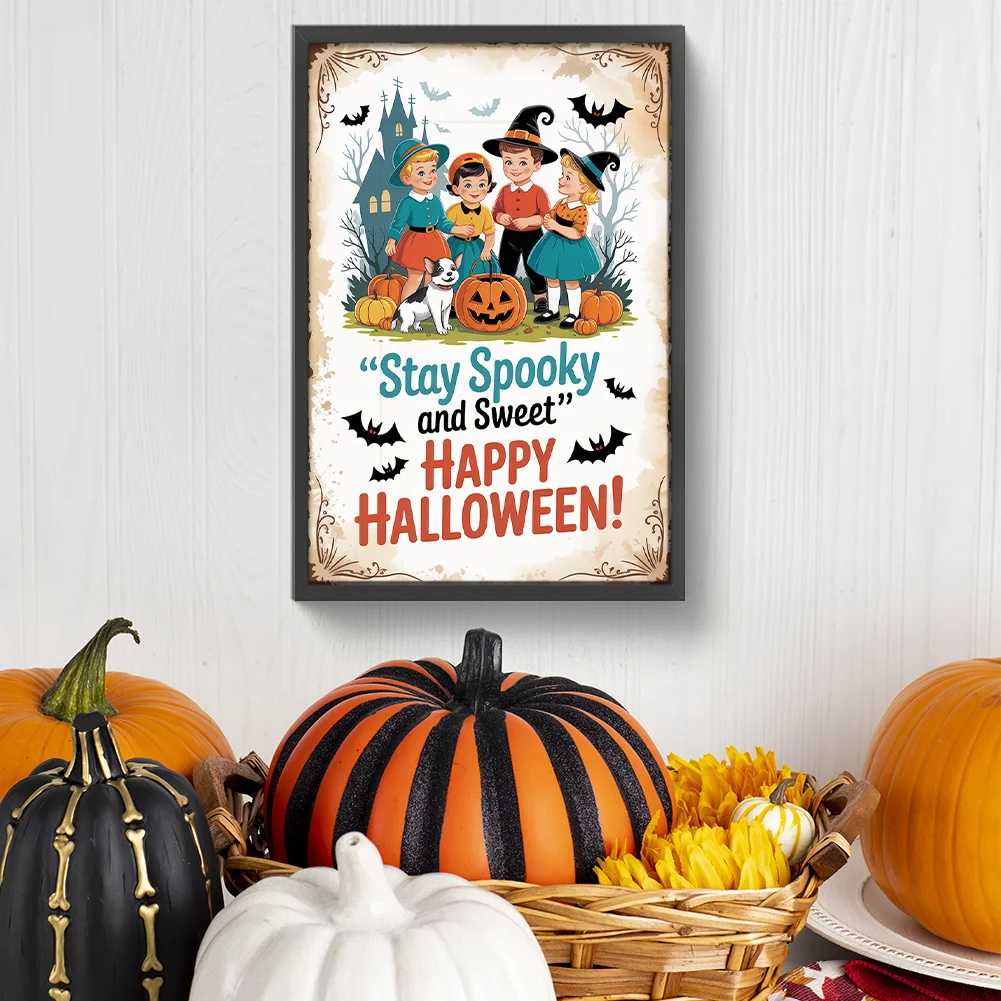 Diamond Painting - Full Round Drill - Halloween Atmosphere(Canvas|30*45cm)