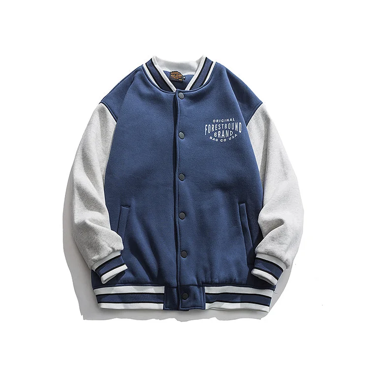 Letterman Jacket Outfit Senior Jackets Varsity Baseball Coat Baseball Uniform Workwear Jacket Men's Jacket