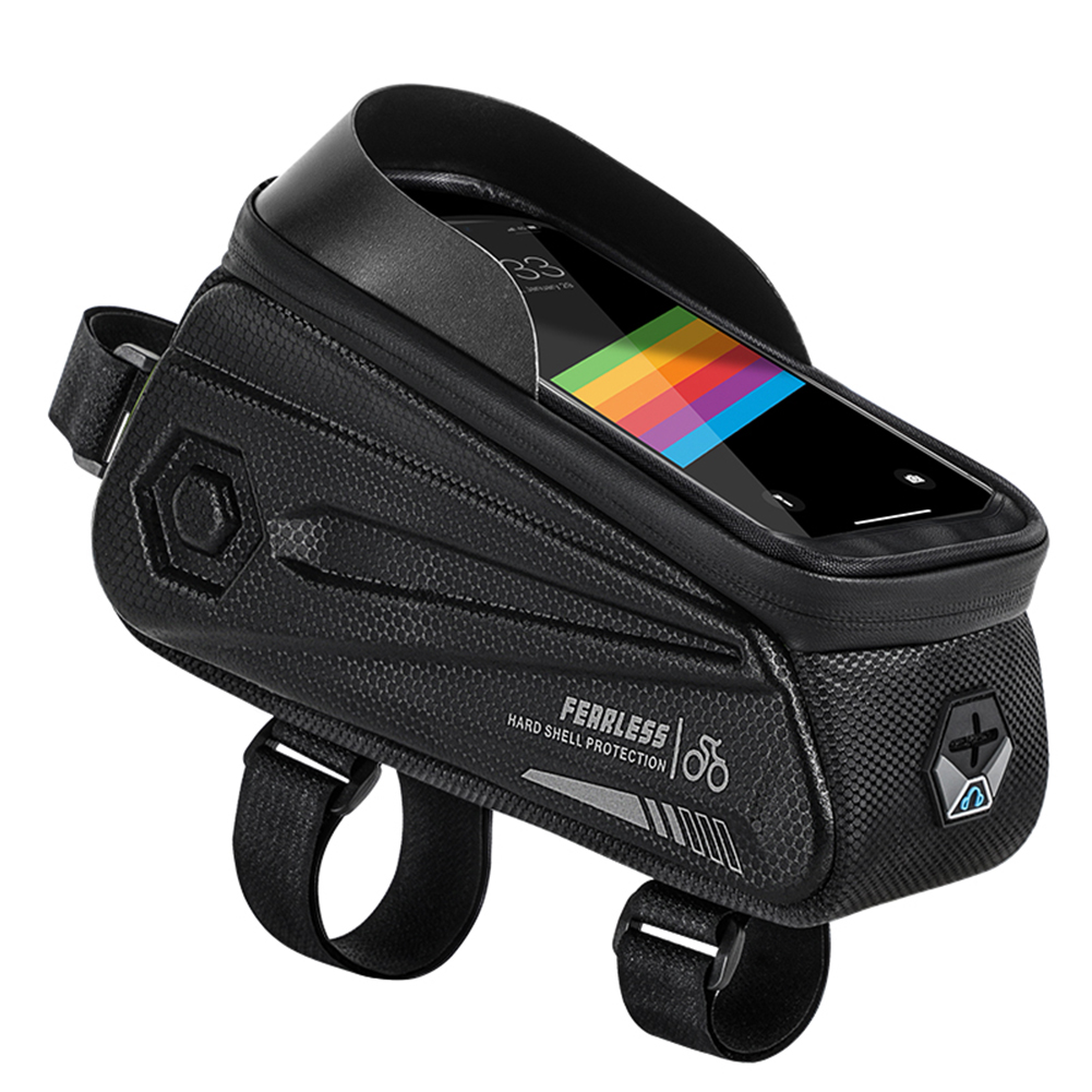 

WEST BIKING Bicycle Front Top Tube Bag Waterproof MTB Pouch Case, Black, 501 Original