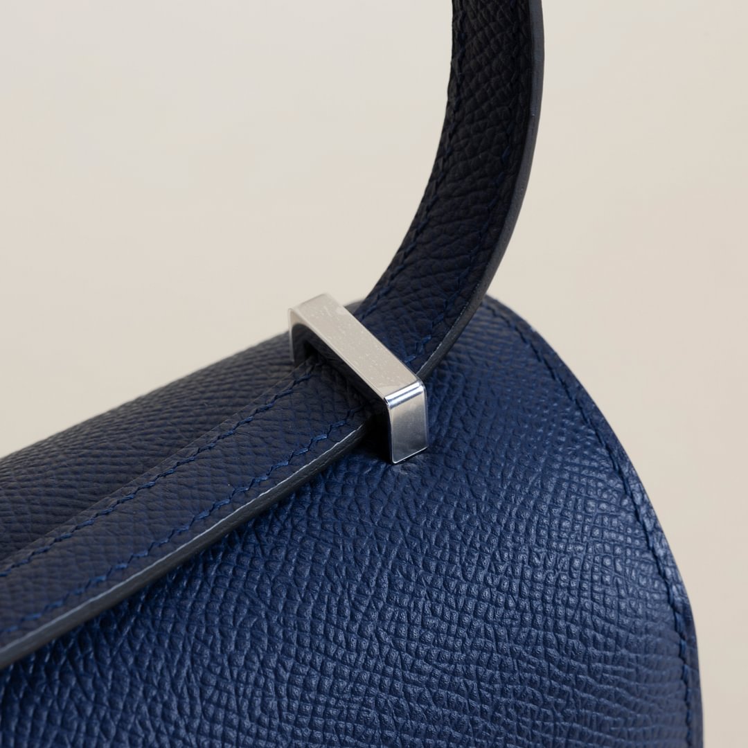 Constance 18CM Epsom 73 Bleu sapphire PHW