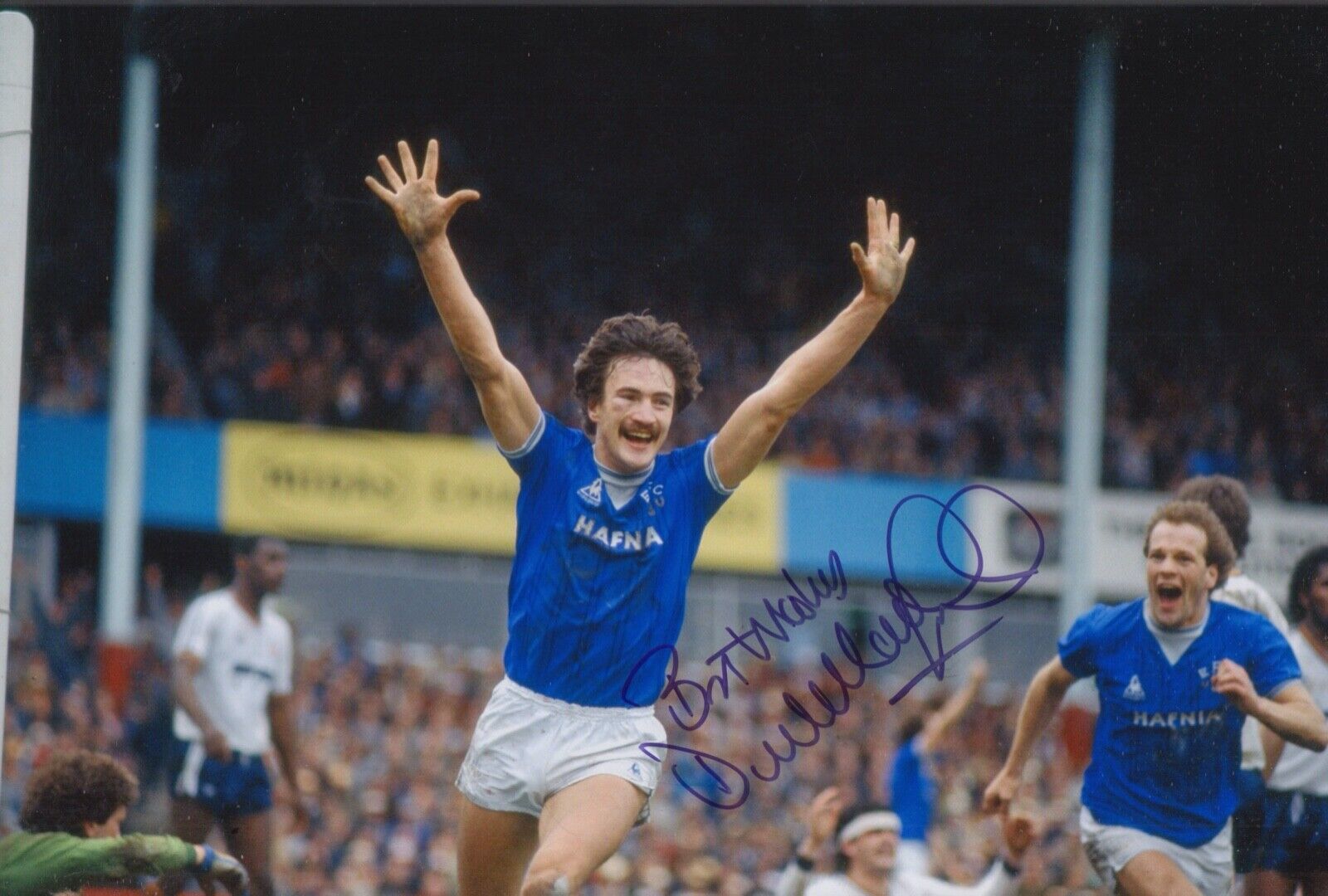 DEREK MOUNTFIELD HAND SIGNED 12X8 Photo Poster painting EVERTON FOOTBALL AUTOGRAPH