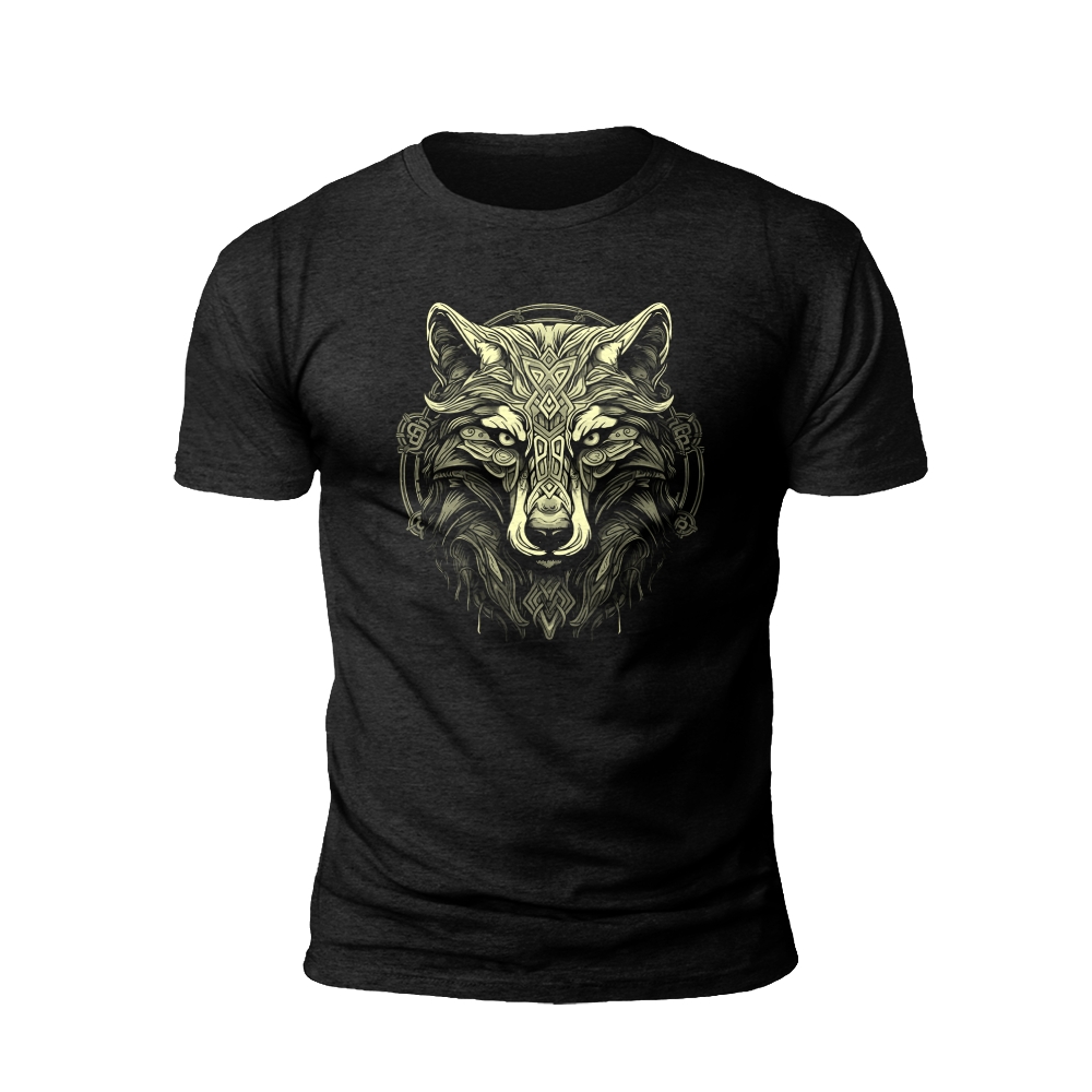Fabled Wolf: The Enchanted Guardian of Norse Legend T-shirt