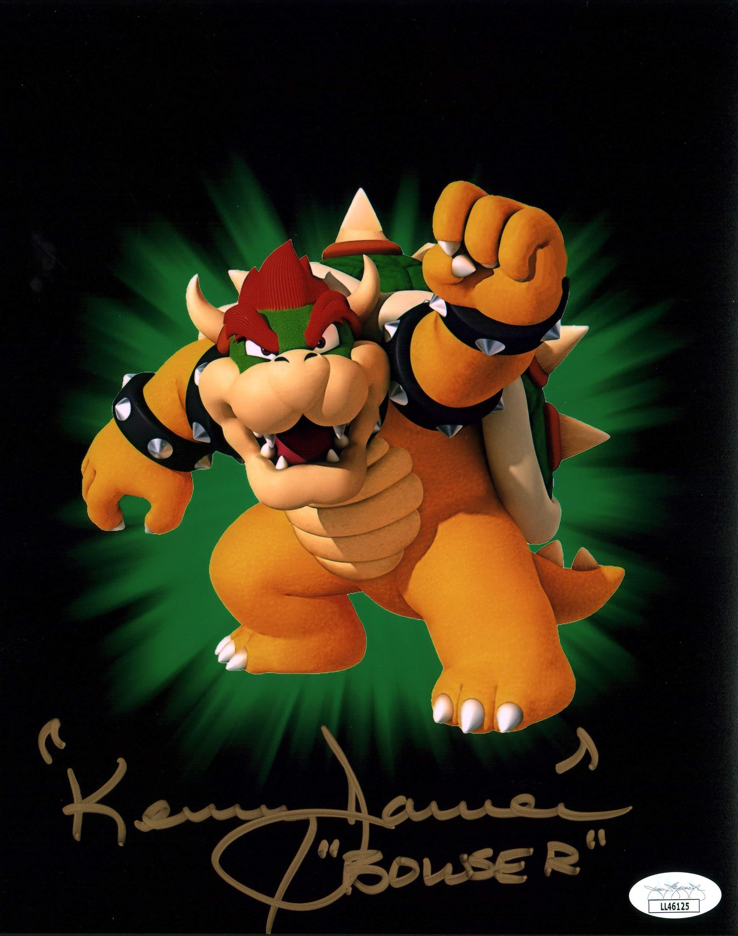 Kenny James Super Mario Bowser 8x10 Photo Poster painting Signed Autographed JSA Certified COA