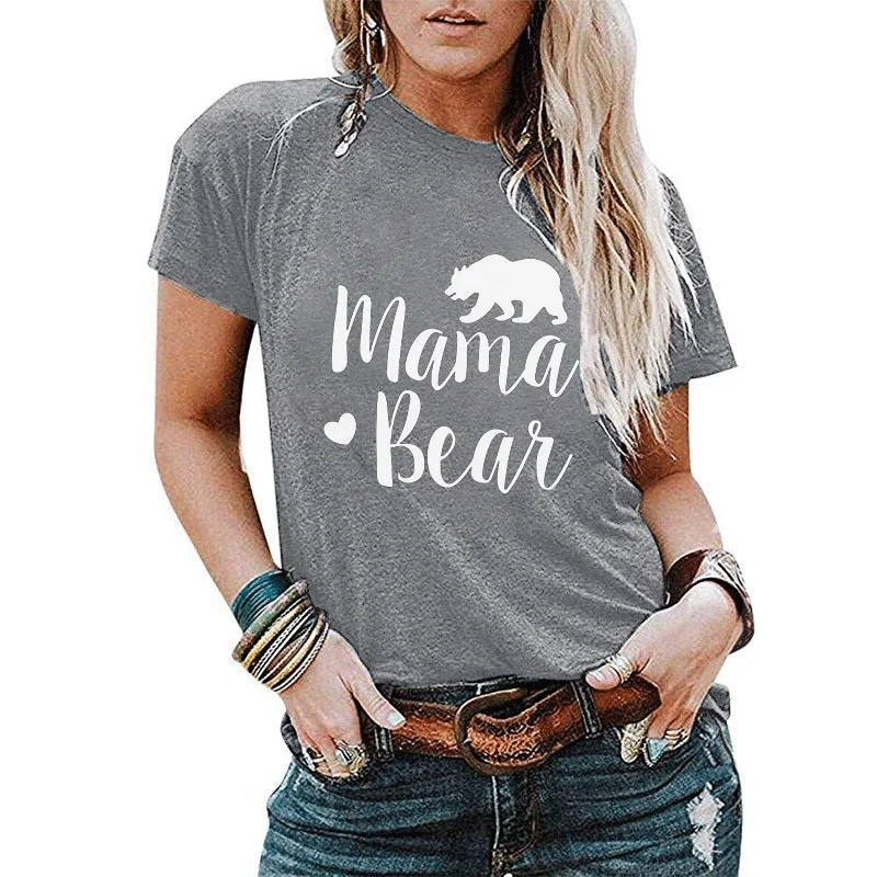 Mama Bear Printed T-shirt