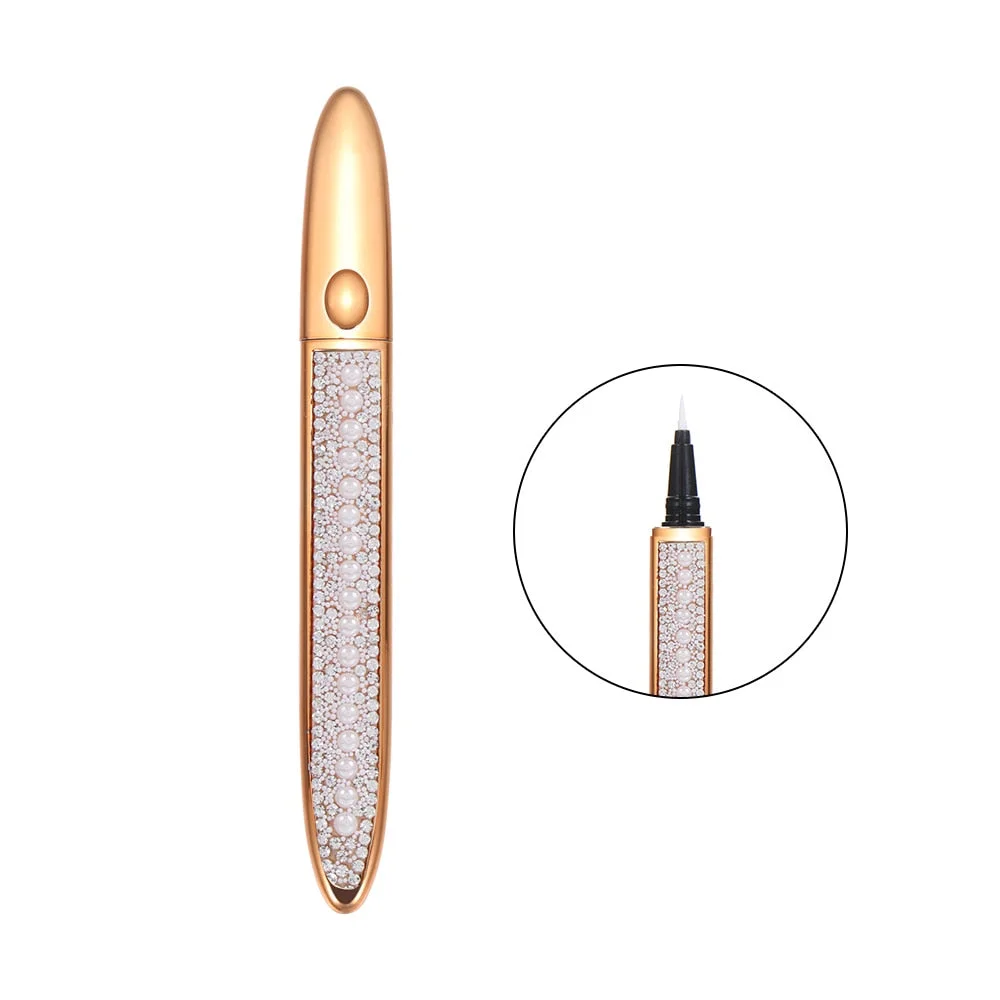 Magic Self-adhesive Liquid Eyeliner Pencil No Glue Magnetic Needed for Eyelashes Waterproof Eye Liner Pen Makeup Cosmetic