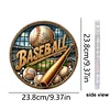 DIY Baseball Diamond painting pendant(Single-Sided)