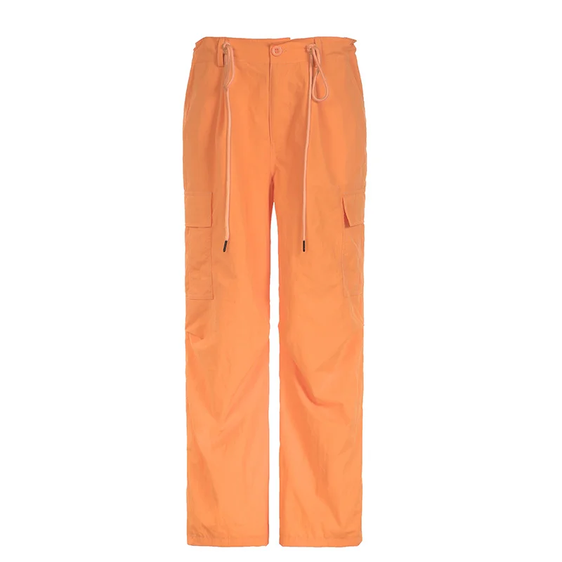 Ueong Overalls Summer New Dopamine Pink Thread Spliced Trousers Women's Loose Casual Woven Trousers