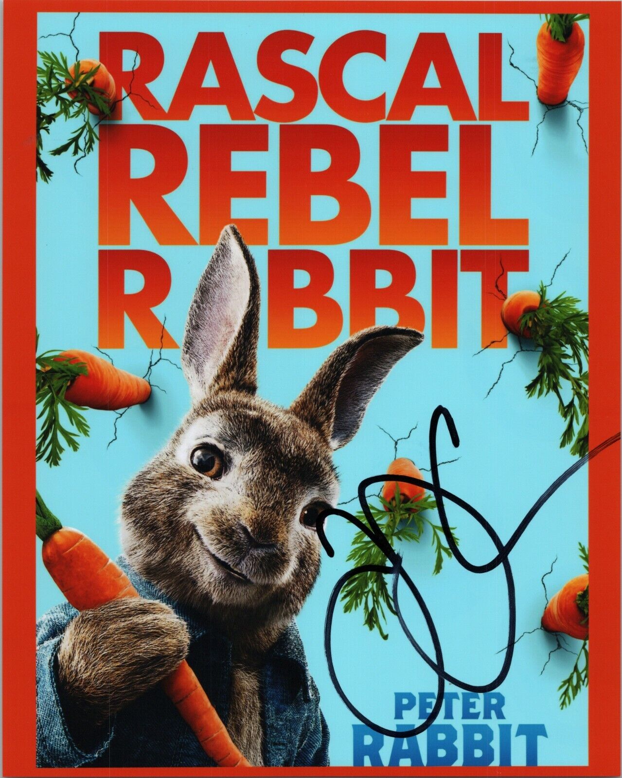 ~~ JAMES CORDEN Authentic Hand-Signed PETER RABBIT