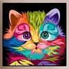 Diamond Painting -DIY Round Drill Cat