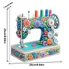 Framed Diamond Painting - Special Shaped - Sewing Machine (25x25cm)