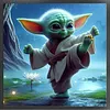 Yoda-11CT Stamped Cross Stitch 40*40cm tapestrymarket